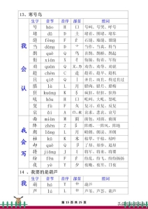 部编版语文书二年级上生字组词 部编版语文二年级上册会认(15)