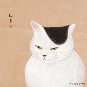 马克笔卡通呆萌猫咪插画（萌帅又可爱韩国hyejin）(2)