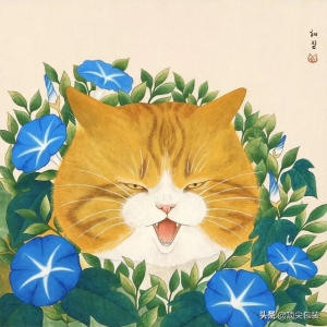 马克笔卡通呆萌猫咪插画（萌帅又可爱韩国hyejin）(31)