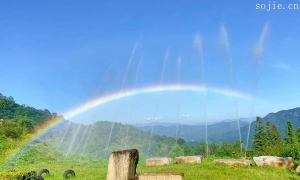 大别山主峰白马尖景区游玩