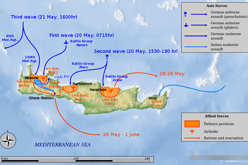 德军入侵克里特岛作战计划是怎么样的?