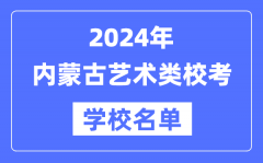 2024年内蒙古具有艺术类专业校考资格院校名单