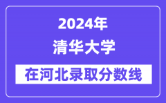 清华大学2024年在河北录取分数线一览表（2025年参考）