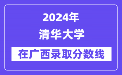 清华大学2024年在广西录取分数线一览表（2025年参考）