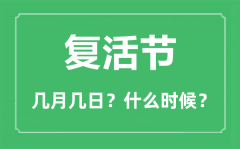 2023年复活节是几月几日？复活节的由来和风俗