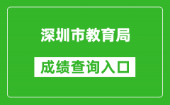 深圳市教育局中考成绩查询入口：http://szeb.sz.gov.cn/szz