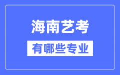 海南艺考有哪些专业？海南艺术统考选什么专业？