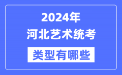 2024年河北艺术统考类型有哪些？河北艺考分哪几类？