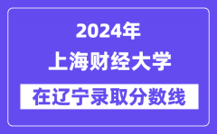 上海财经大学2024年在辽宁录取分数线一览表（2025年参考）