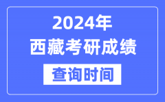 2024西藏考研成绩查询时间？西藏考研成绩什么时候公布？