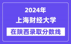 上海财经大学2024年在陕西录取分数线一览表（2025年参考）