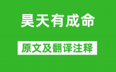 诗经·周颂《昊天有成命》原文及翻译注释？诗意解释